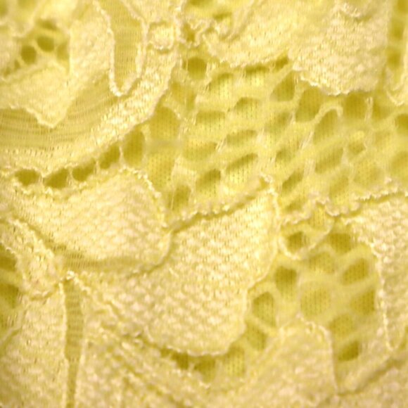 LEMON LACE DRESS L Candalite Spring Easter Wedding Guest Bridesmaid Formal Party - Picture 3 of 7